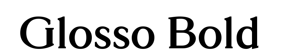 Glosso Bold Font Download Free